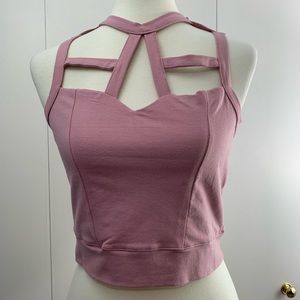 Rue 21 crop top rose